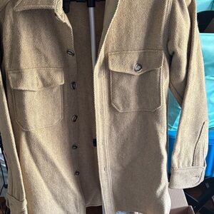 Woolrich Women's Beige Button Down Shirt